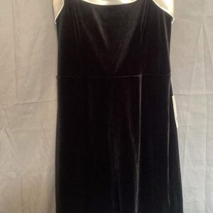 Elegant Black Velvet Dress